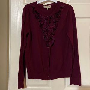 Jones New York Frilly Cardigan Size Large